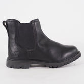 Womens Timberland EK Auth Chelsea 8711A Black Leather Pull On Walking Boots