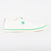 Mens FILA Wimbledon 1911 White Green Lace Up Sports Tennis Canvas Trainers