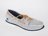 Womens Timberland Classic 2 Eye 8910A Navy Stripe Canvas Boat Shoes UK 3.5 - London Top Style