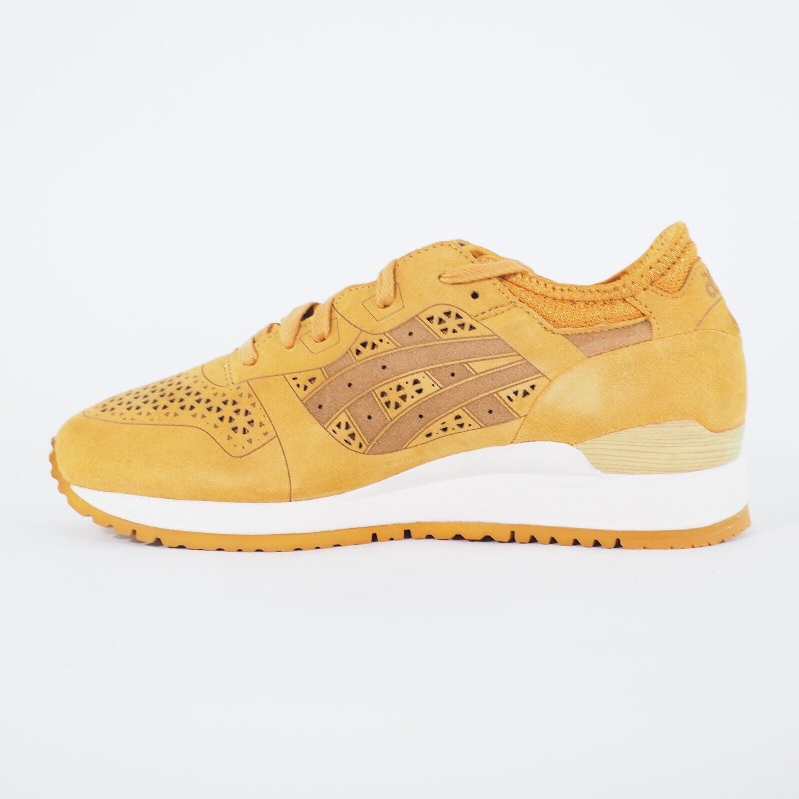 Junior Asics Gel-Lyte 3 LC H5E3L Tan Lace Up Casual Walking Sports Trainers