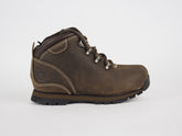 Infants Timberland Splitrock 1887R Dark Brown Leather Kids Hiking Lace Up Shoes