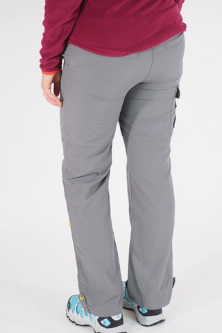 Womens Jack Wolfskin 5006162 Tarmac Grey Windproof Comfort Fit Hiking Trousers