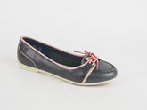 Womens Timberland Ek Belle Island 24647 Leather Lace Up Black Casual Loafers - London Top Style