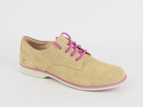 Womens Timberland Earthkeepers Millway 8817A Beige Leather Ladies Oxford Shoes