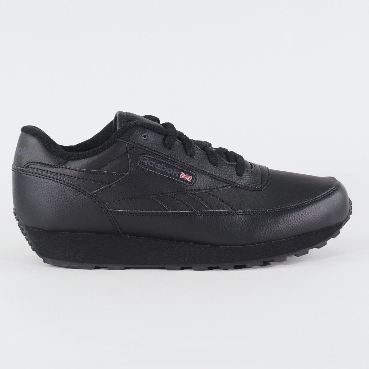 Mens Reebok CL Renaissance Wide 4E Black V67021 Lace Up Walking Casual Trainers