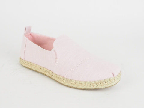 Womens Toms Deconstructed Alpargata Rope Textile Flats Slip On Trainers Uk 3