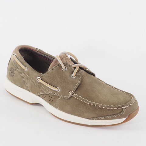 Mens Timberland Ek HullS Cove 2 Eye 9853A Leather Lace Up Walking Boat Shoes