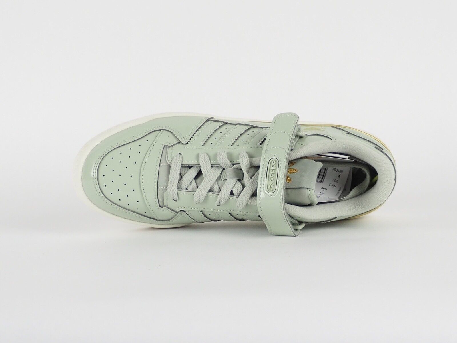Womens Adidas Forum Low H05109 Light Green Shoes Lace Up One Strap Trainers