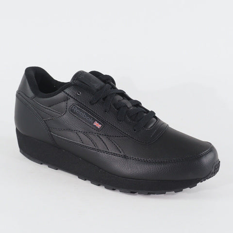 Mens Reebok CL Renaissance Wide 4E Black V67021 Lace Up Walking Casual Trainers