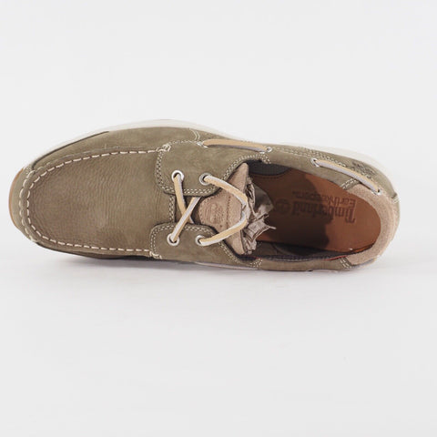Mens Timberland Ek HullS Cove 2 Eye 9853A Leather Lace Up Walking Boat Shoes