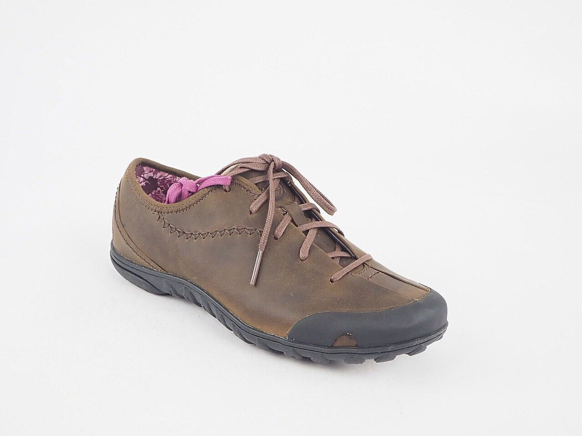 Womens Timberland Ntch Oxford 19653 Brown Leather Walking Waterproof Light Shoes