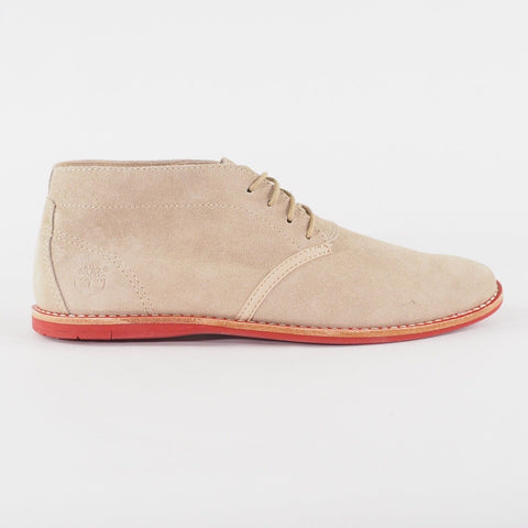 Mens Timberland Revenia 9765A Cream Lace Up Suede Walking Casual Chukka Boots