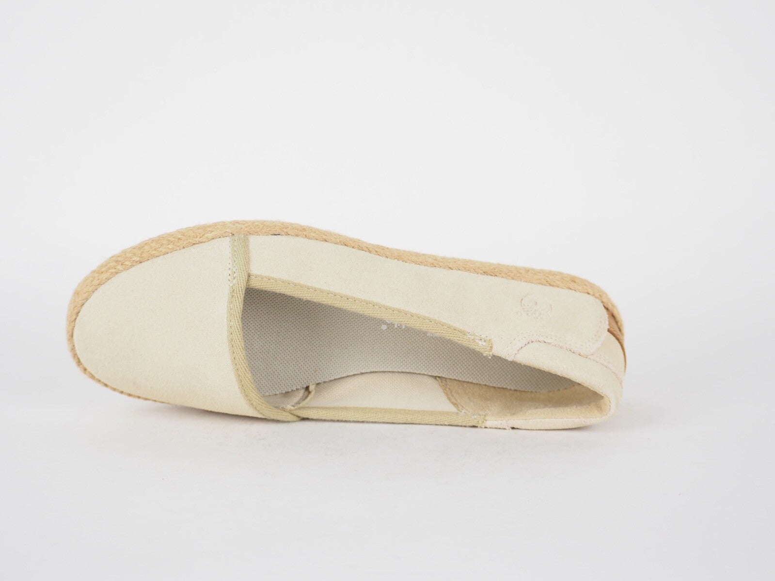 Womens Timberland Casco Bay A17E2 Beige Leather Summer Shoes Slip On Flats