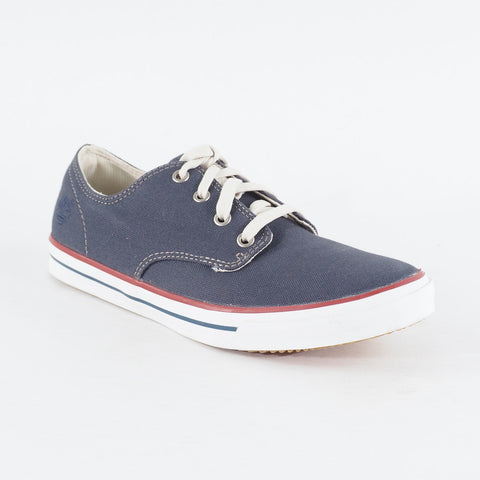 Mens Timberland EK Hook Camp 4 Eyed 5259A Navy Canvas Lace Up Low Casual Shoes