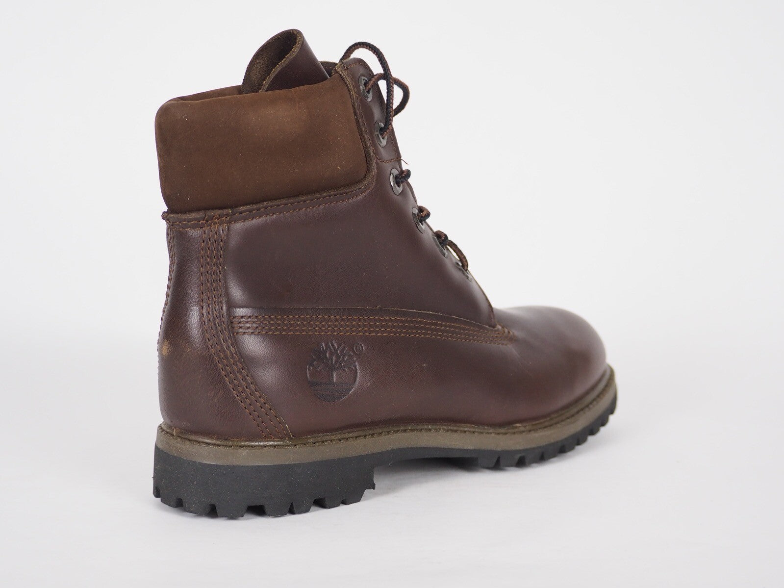 Womens Timberland 6 In Premium 20309 Dark Brown Leather Lace Up Chukka Boots