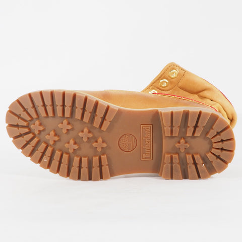 Womens Timberland Roll Top A242S Wheat Leather Lace Waterproof Walking Boots