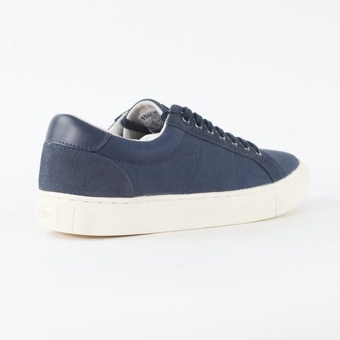 Mens Hackett London Cranfield HMS20572 595 Navy Canvas Lace Low Top Casual Shoes