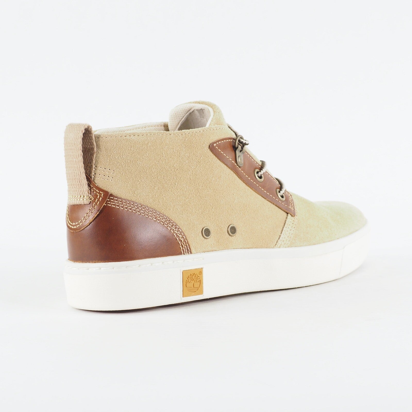 Mens Timberland Amherst Chukka Travertine 75564 Beige Suede Lace Up Casual Boots