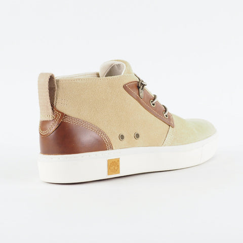Mens Timberland Amherst Chukka Travertine 75564 Beige Suede Lace Up Casual Boots