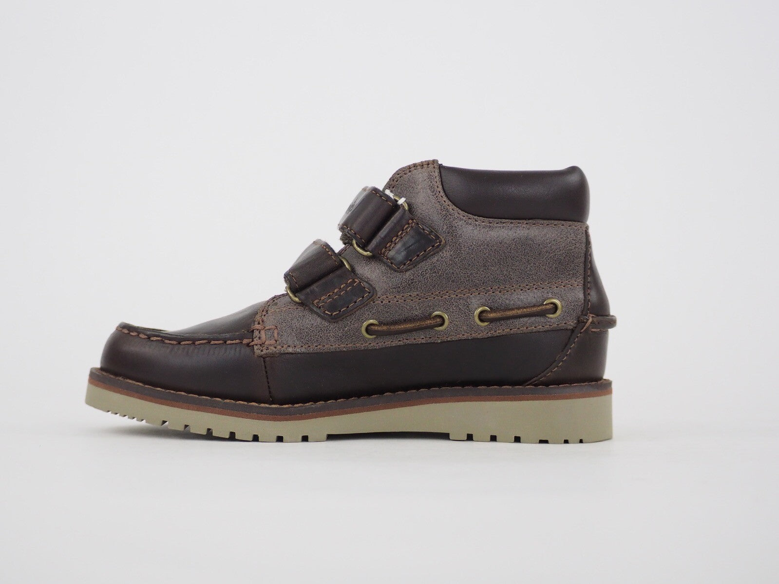 Toddlers Timberland Milville 39787 Dark Brown Leather 2 Strap Kids Winter Boots