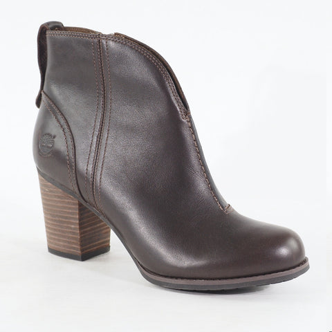 Womens Timberland Trenton 8543A Zip Side Ankle Brown Boots 