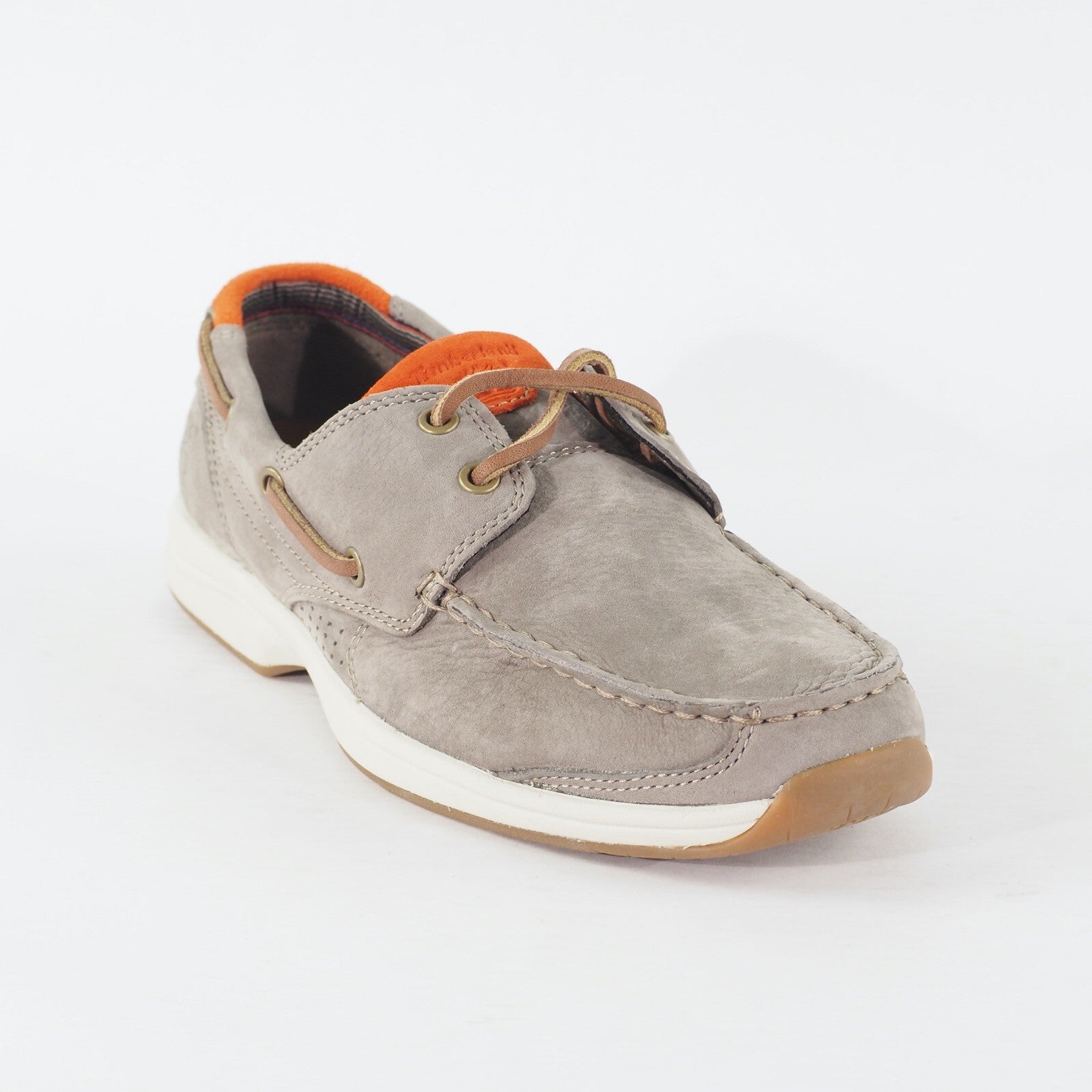 Mens Timberland EK Hulcoy 2 Eye 5324A Medium Grey Leather Lace Up Casual Shoes
