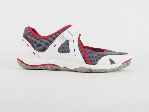 Womens Timberland Mary Jane 27645 White Grey Textile Touch Fasten Comfort Shoes