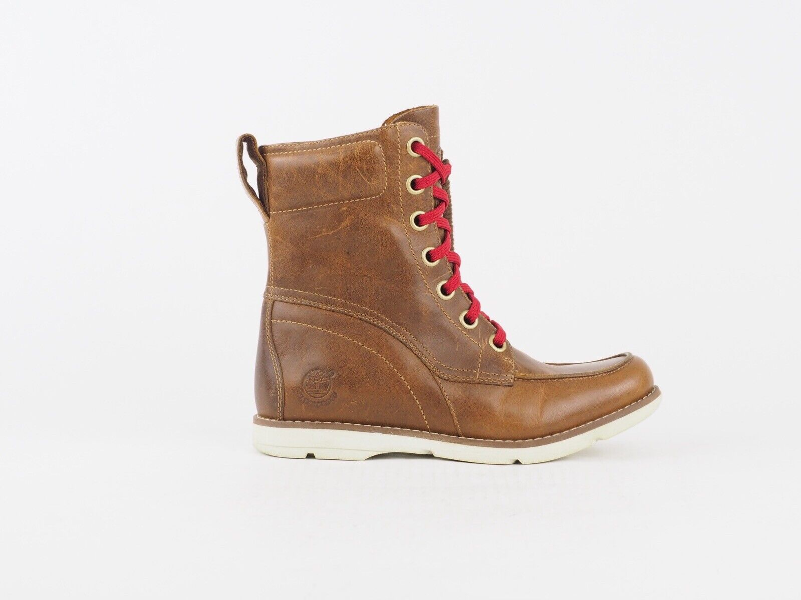 Womens Timberland Mosley 8451R Tan Leather Winter Casual Lace Up Chukka Boots