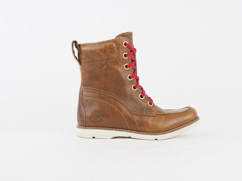 Womens Timberland Mosley 8451R Tan Leather Winter Casual Lace Up Chukka Boots