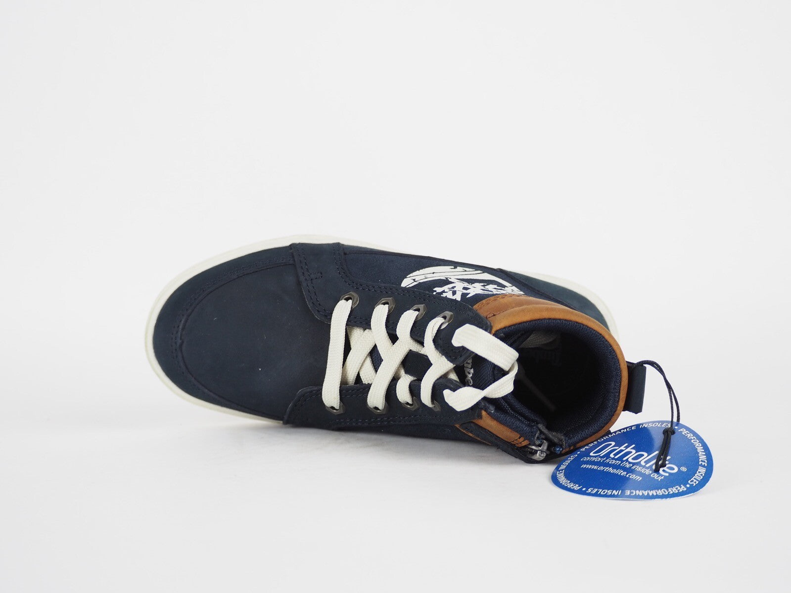 Infants Timberland Metrowest 1586A Black Leather Side Zip Casual Boys Trainers