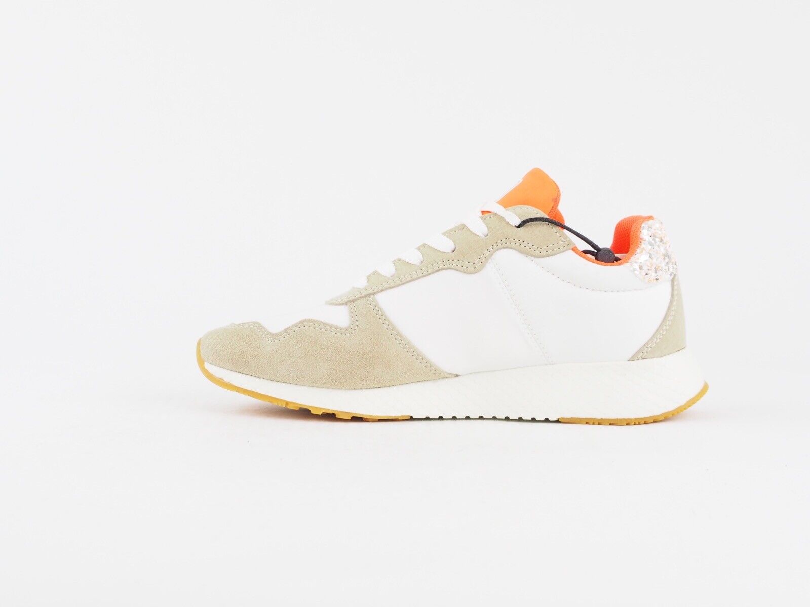 Womens Pepe Jeans Koko Sweet PLS30843 White Beige Lace Up Casual Sports Trainers