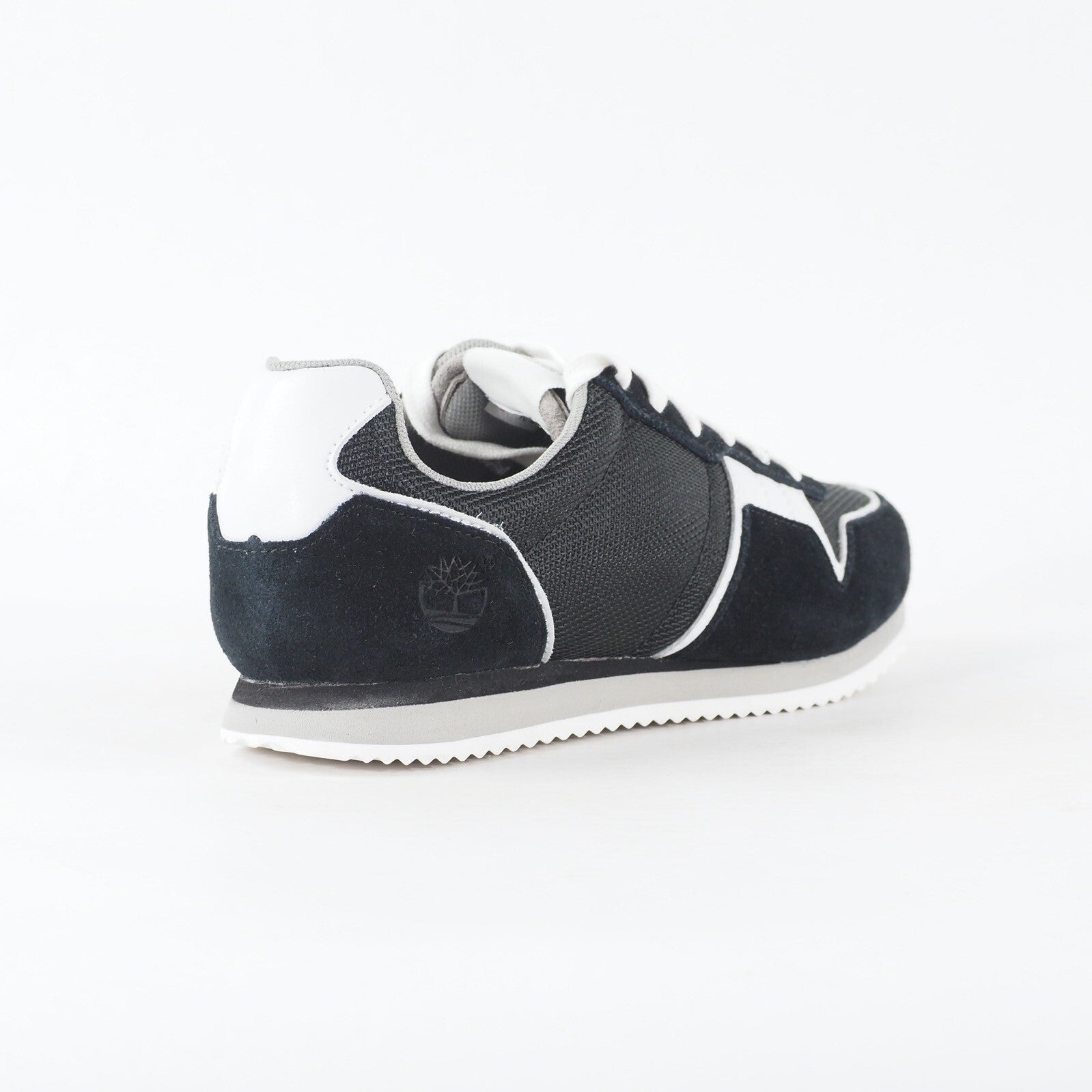 Womens Timberland Retro Runner Ox A1G6S Black Leather  Fabric Lace Casual Shoes
