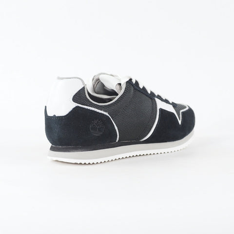 Womens Timberland Retro Runner Ox A1G6S Black Leather  Fabric Lace Casual Shoes