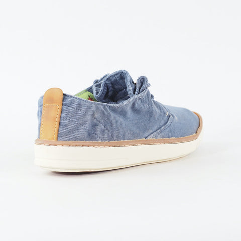 Womens Timberland Hookset Handcraft 8429R Medium Blue Canvas Lace Casual Shoes