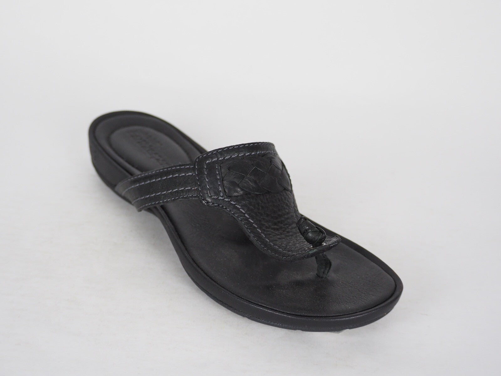 Womens Timberland EK 8108R Black Leather Sliders Casual Summer Thong Flip Flops