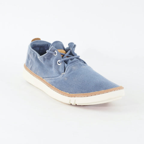 Womens Timberland Hookset Handcraft 8429R Medium Blue Canvas Lace Casual Shoes