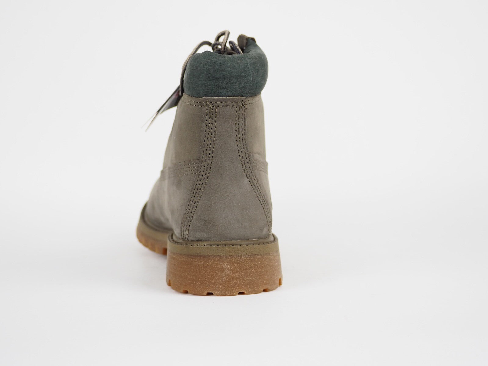 Juniors Timberland 6 In Premium A1B96 Grey Leather Nubuck Lace Up Chukka Boots