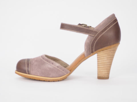 Womens Timberland Wingate 3704R Mauve Leather High Heels Formal Shoes