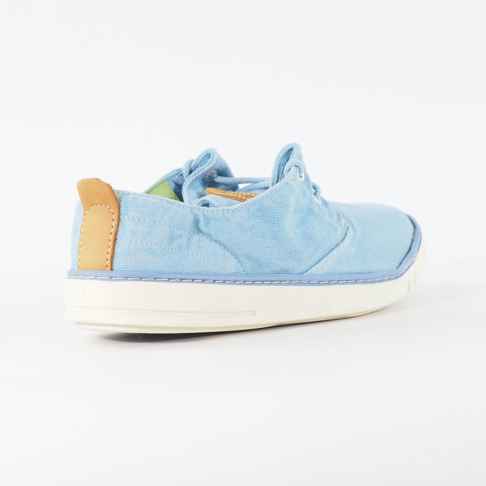 Mens Timberland Hoksthand Ox 9833A Light Blue Canvas Lace Low Top Casual Shoes