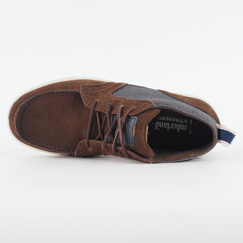 Mens Timberland EK Fulk Chukka 6941A Brown Navy Leather Lace Up Casual Boots