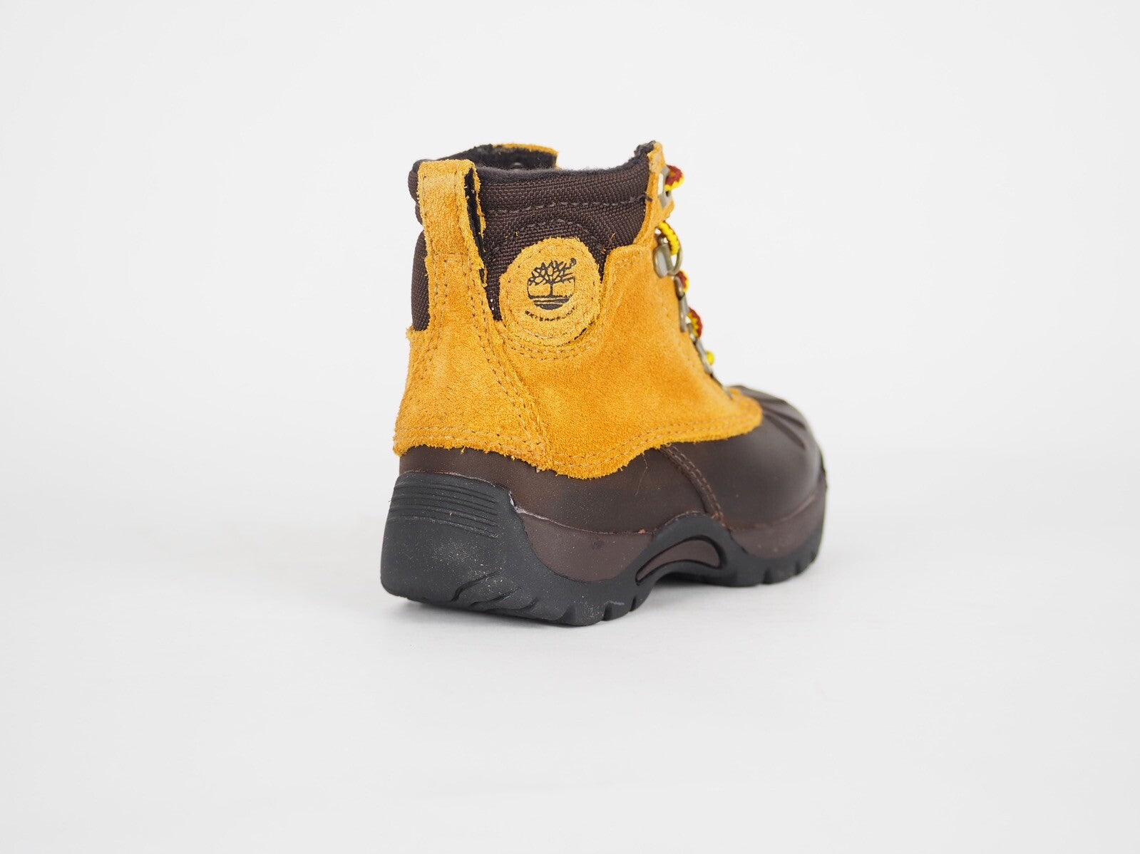 Boys Girls Timberland Mallard 1084R Brown Wheat Leather Lace Waterproof Boots