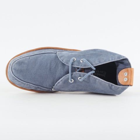 Mens Timberland Hookset Handcrafted Chukka 5105R Blue Canvas Lace Casual Boots