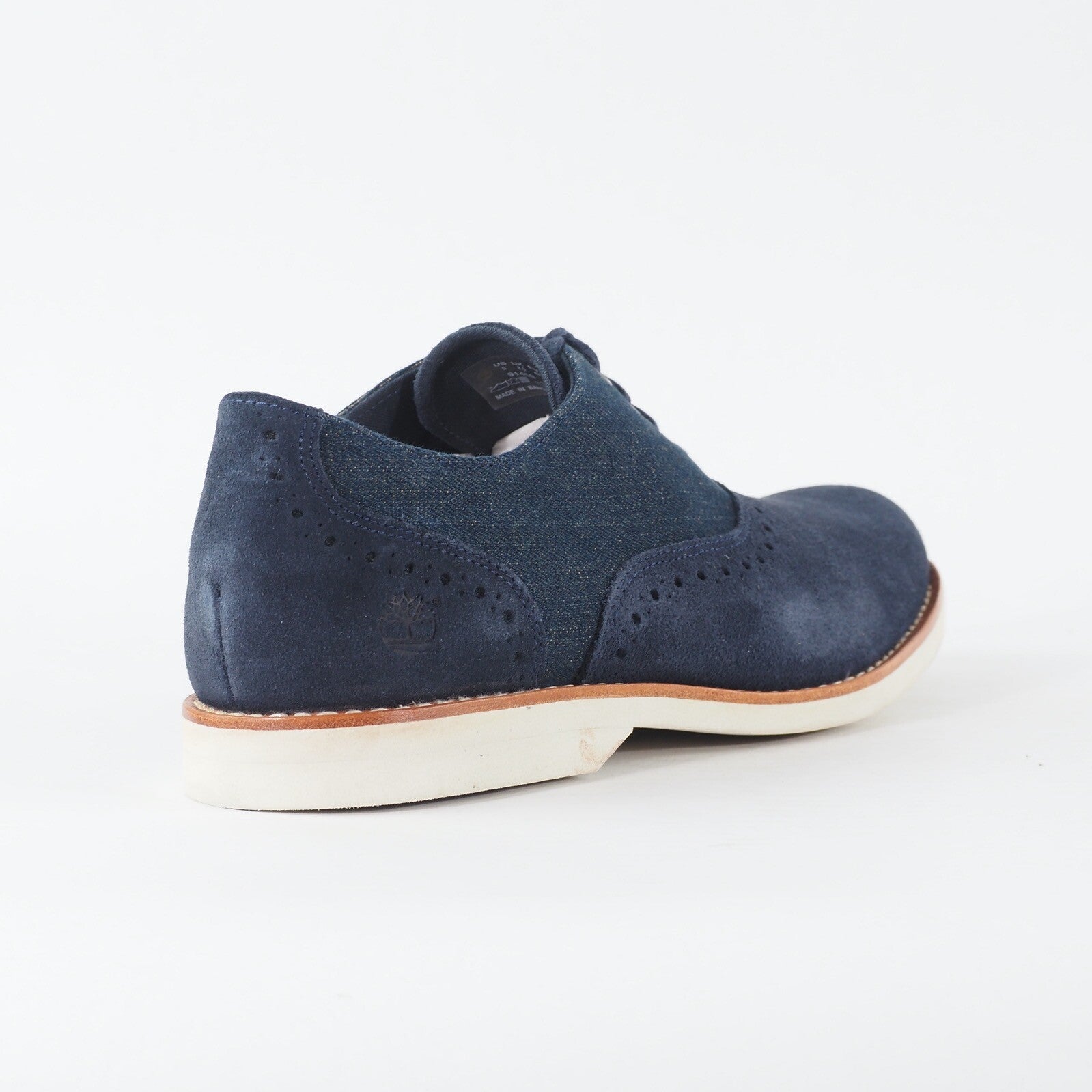 Mens Timberland Stormbuck Lite 9145B Navy Blue Leather Lace Up Formal Shoes