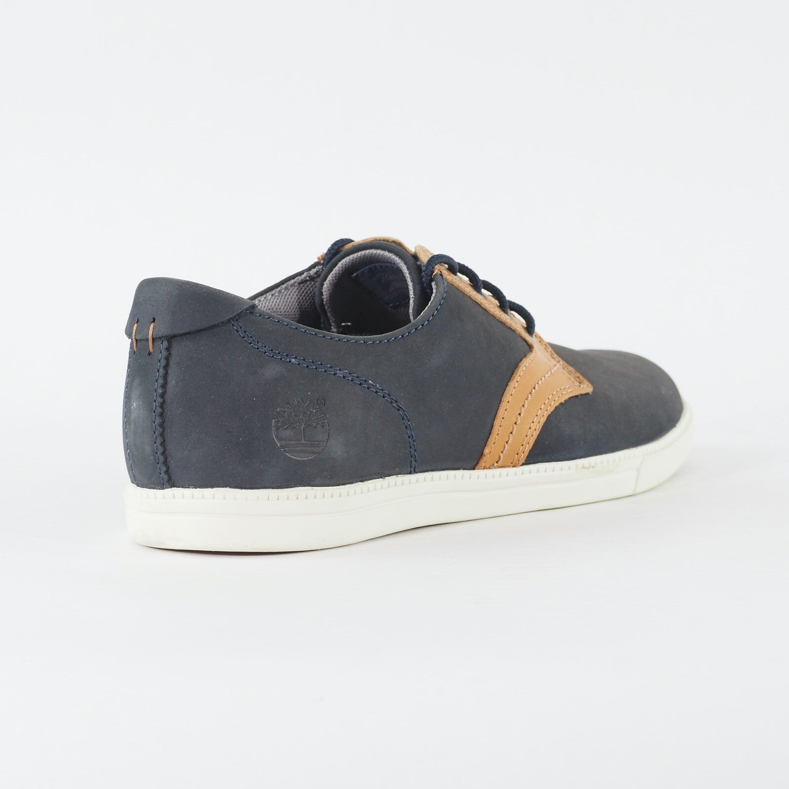 Mens Timberland EK Newmarket Oxford 6531R Navy Leather Lace Low Top Casual Shoes