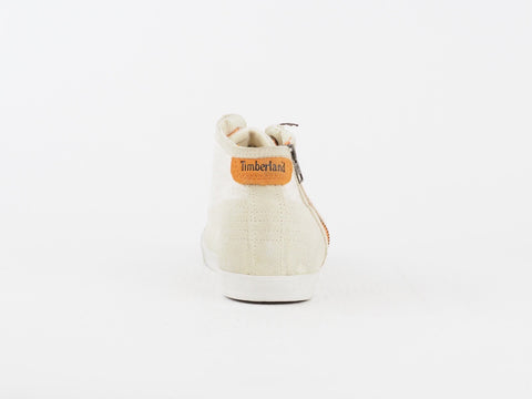 Womens Timberland EK Glastenbury 8230B Beige Leather Sneakers Lace Up Trainers
