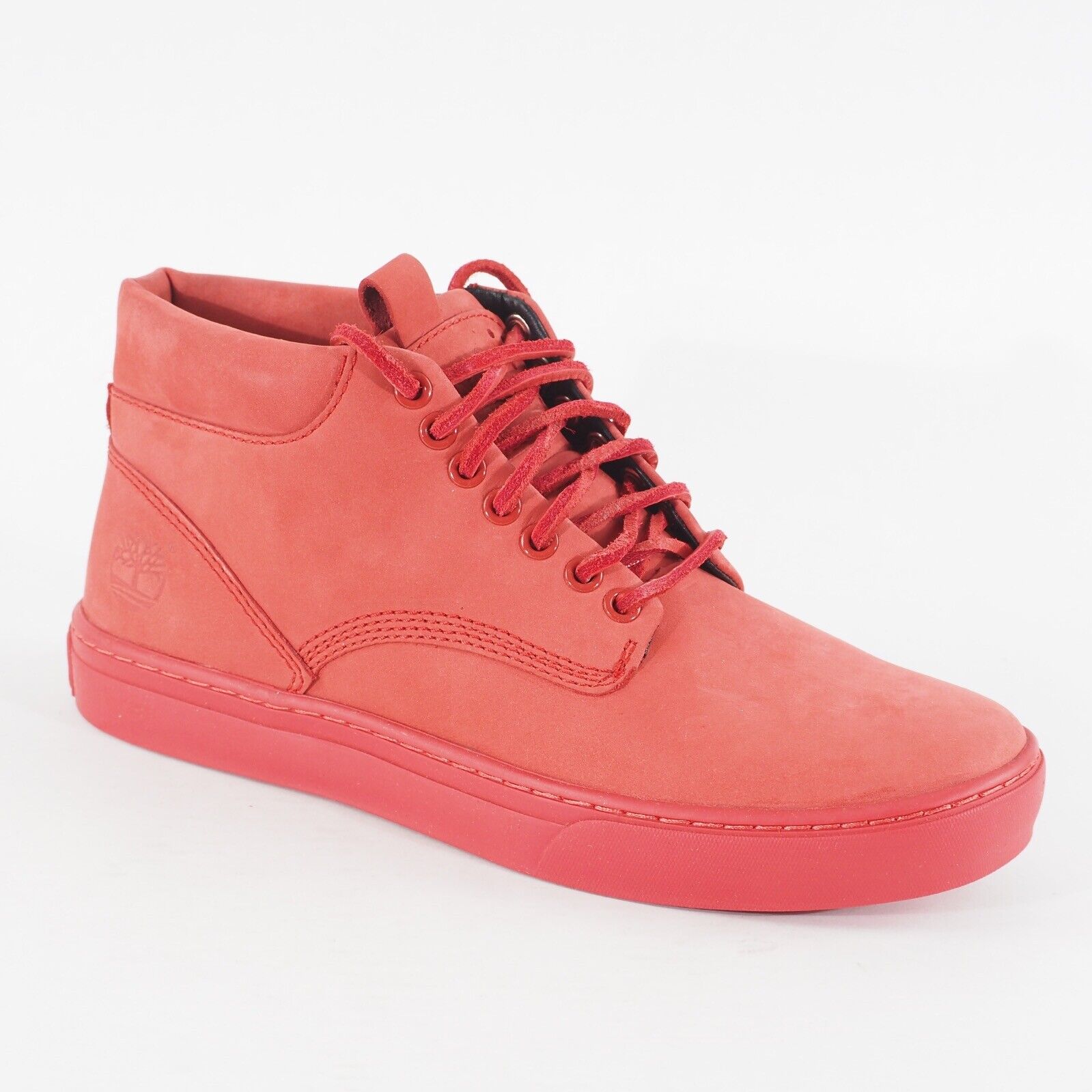 Mens Timberland Adventure Cupsol A178Q Red Leather Lace Up Chukka Casual Shoes