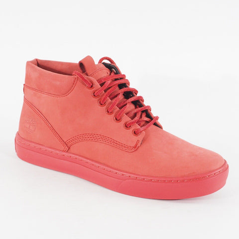 Mens Timberland Adventure Cupsol A178Q Red Leather Lace Up Chukka Casual Shoes