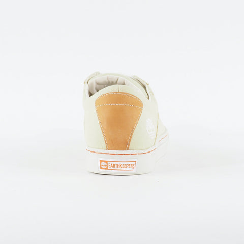 Mens Timberland EK Cup Ox Khaki 45591 Cream Canvas Lace Up Low Top Casual Shoes