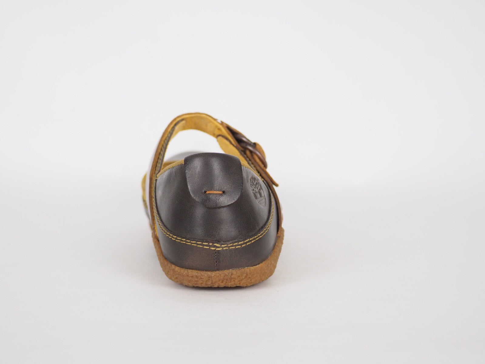 Womens Timberland Bayden MJ 24644 Dark Brown Leather One Strap Ballet Flat Shoes