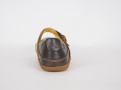 Womens Timberland Bayden MJ 24644 Dark Brown Leather One Strap Ballet Flat Shoes